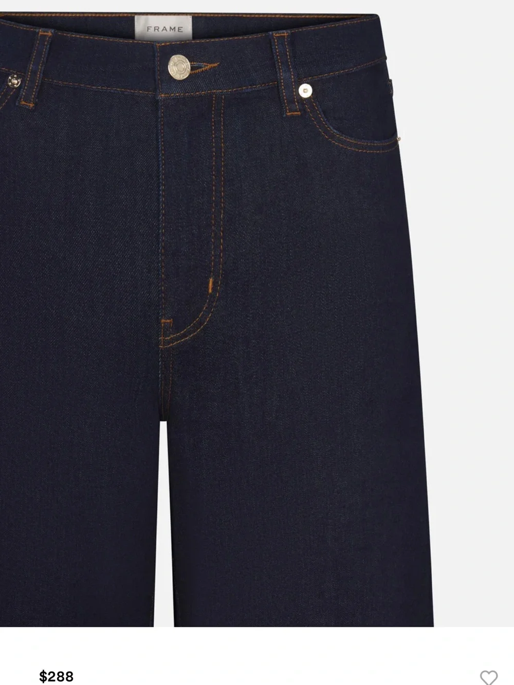 $298 Frame Le Slim Palazzo high rise wide leg jeans in Rinse NWT Size 25